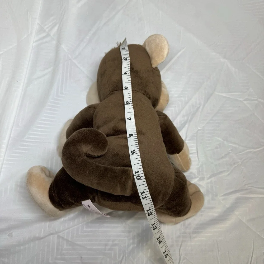 avis Monkey Plush Brown Swirly Ears‎ 2014 Soft Stuffed Animal Collectible Toy